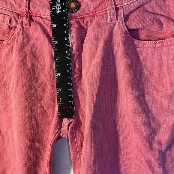 Love Moschino Pants Womens 28 Pink distressed casual day Stretch Denim Jeans - Picture 6 of 15